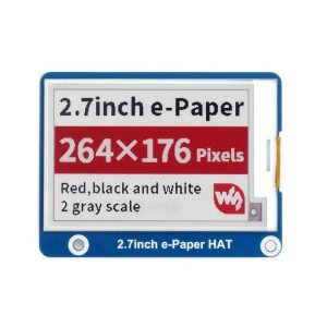 2.7inch E-Ink display HAT for Raspberry Pi, three-color