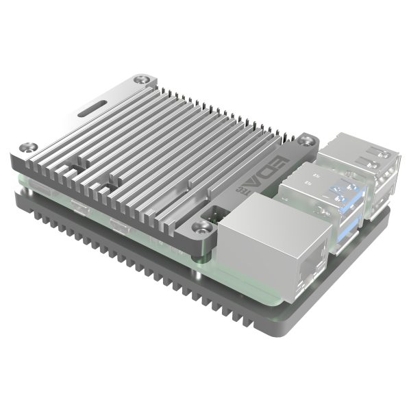 Passive Cooling Open Aluminum CNC Case for Raspberry Pi 5