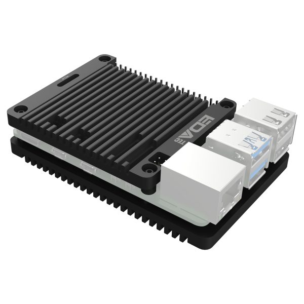 Passive Cooling Open Aluminum CNC Case for Raspberry Pi 5