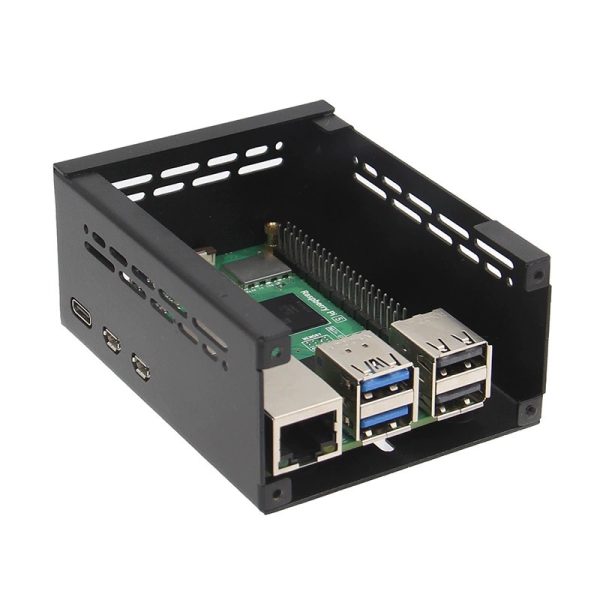 Metal Case compatible with M.2 HAT for Raspberry Pi 5