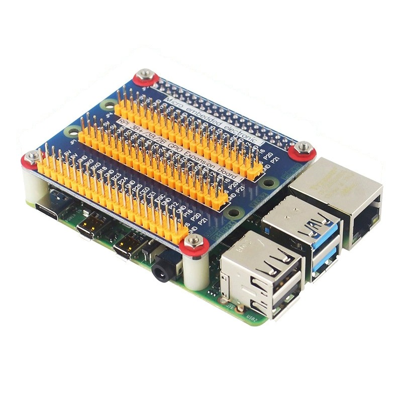 Gpio Header Protector Triple GPIO breakout headers HAT for Raspberry Pi – RaspberryPi.me