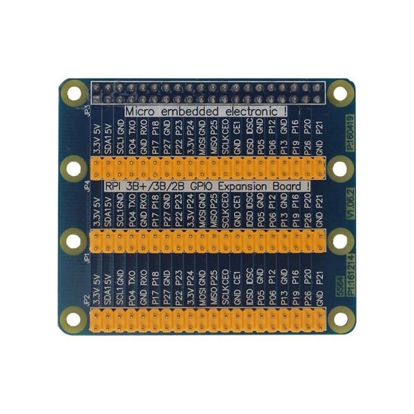 Triple GPIO breakout headers HAT for Raspberry Pi