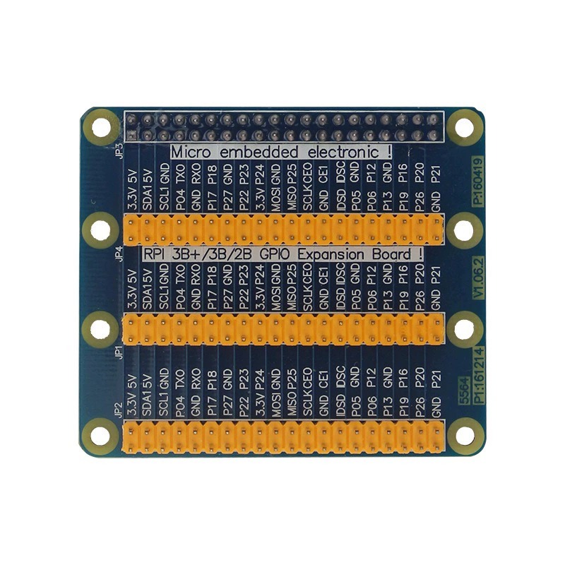Gpio Header Protector Triple GPIO breakout headers HAT for Raspberry Pi – RaspberryPi.me