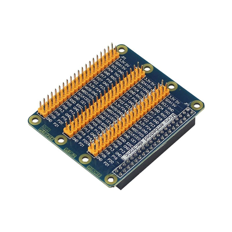 Gpio Header Protector Triple GPIO breakout headers HAT for Raspberry Pi – RaspberryPi.me